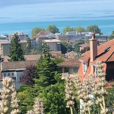 Apartment Vaste Rez De 4 Pieces Avec Vue Lac Et Jacuzzi Prive Region Montreux Proche Gare *