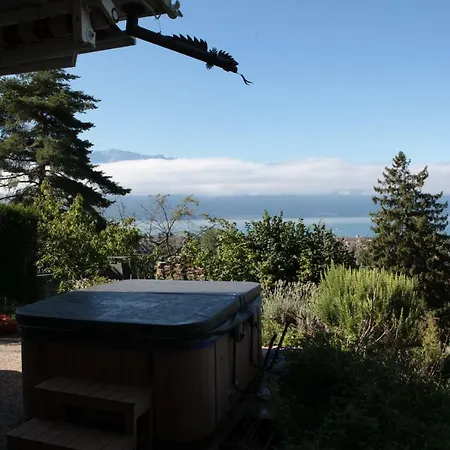 דירה Vaste Rez De 4 Pieces Avec Vue Lac Et Jacuzzi Prive Region Montreux Proche Gare